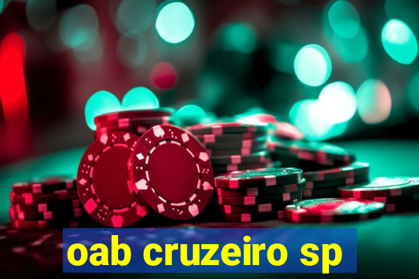 oab cruzeiro sp